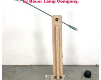 Lot 423 Memphis Style adjustable floor lamp by Bauer Lamp Company.