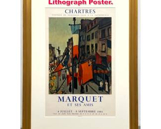 Lot 256 Albert Marquet Color Lithograph Poster.