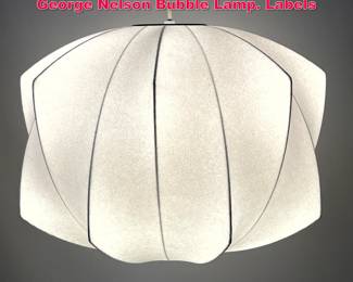 Lot 106 2000 s New Old Stock Herman Miller George Nelson Bubble Lamp. Labels
