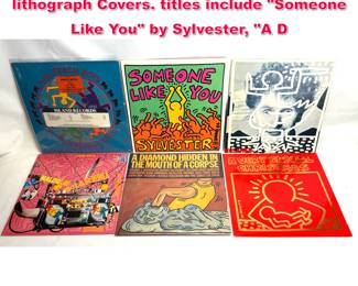 Lot 384 6 Albums Keith Haring offset lithograph Covers. titles include Someone Like You by Sylvester, A D