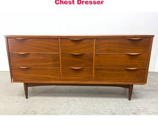 Lot 313 Mid Century Modern 6 Drawer Low Chest Dresser