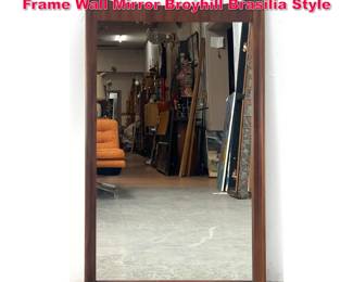Lot 174 Century Modern Sculpted Walnut Frame Wall Mirror Broyhill Brasilia Style