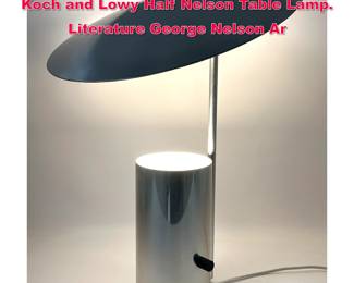 Lot 41 George Nelson and Associates for Koch and Lowy Half Nelson Table Lamp. Literature George Nelson Ar
