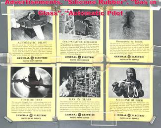 Lot 590 Collection 6 GE GENERAL ELECTRIC Advertisements. Silicone Rubber. Gas in Glass. Automatic Pilot