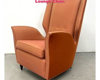 Lot 163 Gio Ponti Attributed Wing Back Lounge Chair.