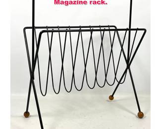 Lot 420 Vintage Tony Paul Wire Magazine rack.