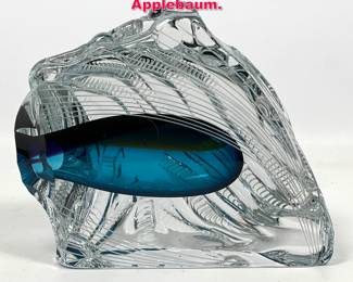 Lot 68 Studio Art Glass Sculpture by Leon Applebaum.
