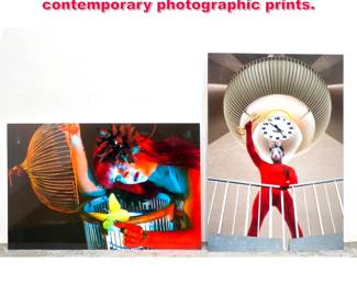 Lot 480 2pcs Anna Khachatryan largeformat contemporary photographic prints.