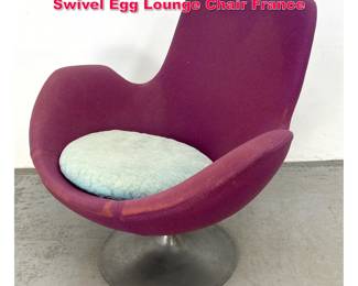 Lot 497 Mid Century Modern Pierre Guariche Swivel Egg Lounge Chair France