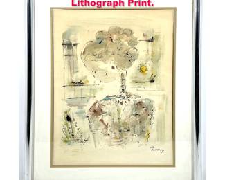 Lot 446 JO BIRDSEY LINDBERG Lithograph Print.