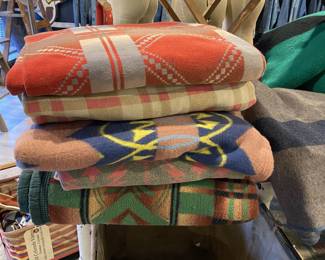 Vintage camp blankets