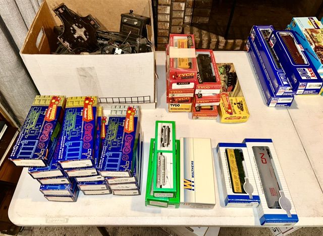 Vintage train cars, (some SOLD)