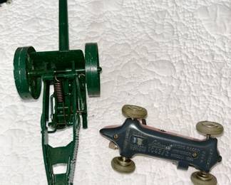 Green Britain's cap cannon, Schuco Micro Racer, Mercedes, 1043/2 with key