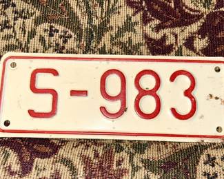 Ohio? license plate "5-983"