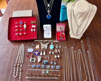 Vintage and modern Sterling and costume jewelry 