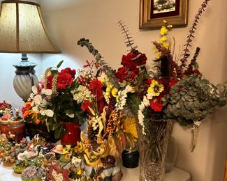 Flowers, candle-toppers and candles