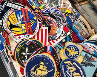 Authentic NASA and Air Force patches, stickers, etc. 