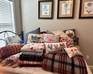 Throw pillows. Lots. 