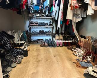 Did we mention shoes?  No?  Shoes. Lots of shoes, boots, sandals, flip flops. 