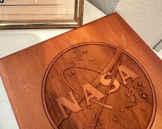 NASA plaque with his name for provenance. 