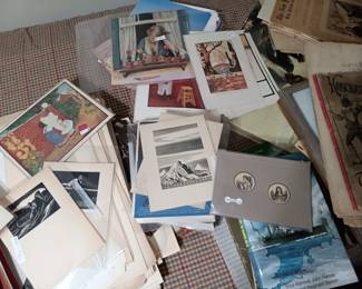 Prints. Woodcuts, Engravings.