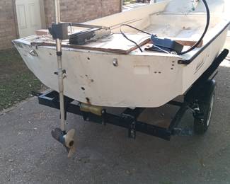 Sacrifice. 15' Boston Whaler. Lot of work done toward restoration. Fished it a couple times with the trolling motor. Trailer like new. Sacrifice...$1350.