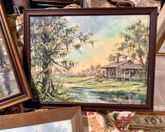 Original by Louisiana listed artist Lillian Hazel Westrop Bartle.