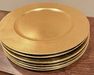 Gold charger plates