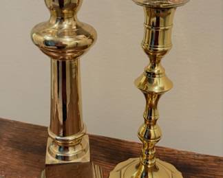 Baldwin solid brass candlestick holders