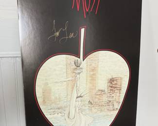 Signed "New York/Liberty" poster by artist P. Buckley Moss.