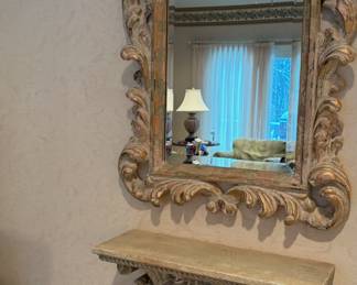 Ornate Morrow and Wall Shelf 