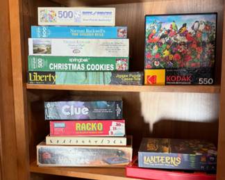 Board Games and lightly used puzzles 
