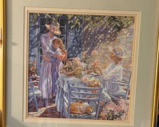Framed print -of a painting by artist Irene Borg.