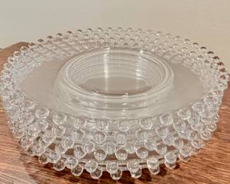 vintage Imperial Glass Candlewick clear glass salad plate
