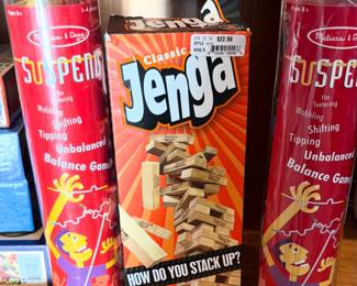 Jenga Game and Melissa & Doug Suspend Family Game
