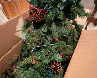 Christmas Garland with Lights 