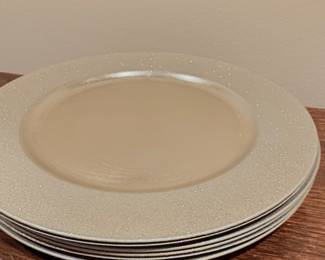 Silver charger plates