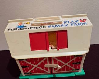 vintage Fisher-Price Play Family Farm playset.