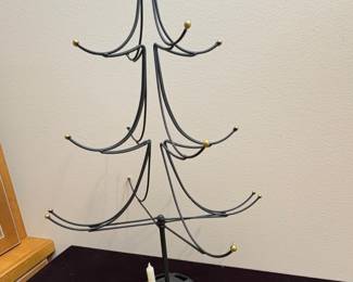 metal Christmas tree ornament holder.