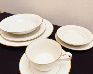 Noritake china in the Tulane pattern #7562 
7piece serving set (12 place settings) 