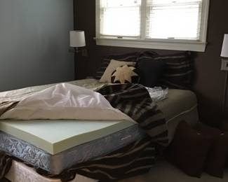Wonderful guest room Queen size bed with foam topper. Excellent condition!