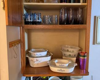 Corning ware, corelle dishes