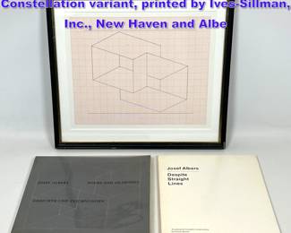 Lot 919 3pc Josef Albers Structural Constellation variant, printed by IvesSillman, Inc., New Haven and Albe