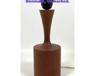 Lot 907 Fog and Morup teak lamp Denmark. Unmarked.