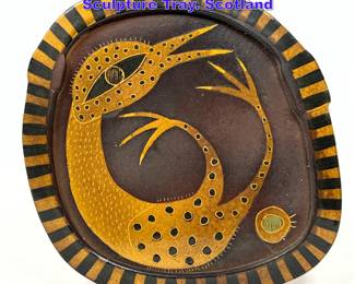 Lot 909 Margaret Struckmeier 1988 Pottery Sculpture Tray. Scotland 