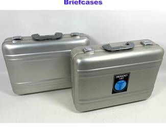 Lot 1137 2 Halliburton Zero Aluminum Valise Briefcases 