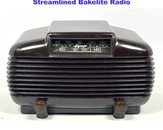 Lot 1281 Majestic Art Deco Machine Age Streamlined Bakelite Radio