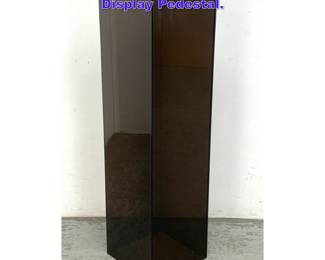 Lot 929 Tall Smoked Lucite Square Display Pedestal. 