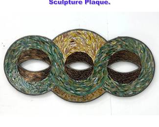 Lot 1123 Glass Tesserae Mosaic Wall Sculpture Plaque. 