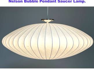 Lot 1006 Modernica Large 38 George Nelson Bubble Pendant Saucer Lamp. 